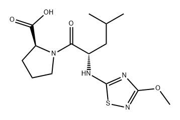 L-Proline, N-(3-methoxy-1,2,4-thiadiazol-5-yl)-L-leucyl- 구조식 이미지