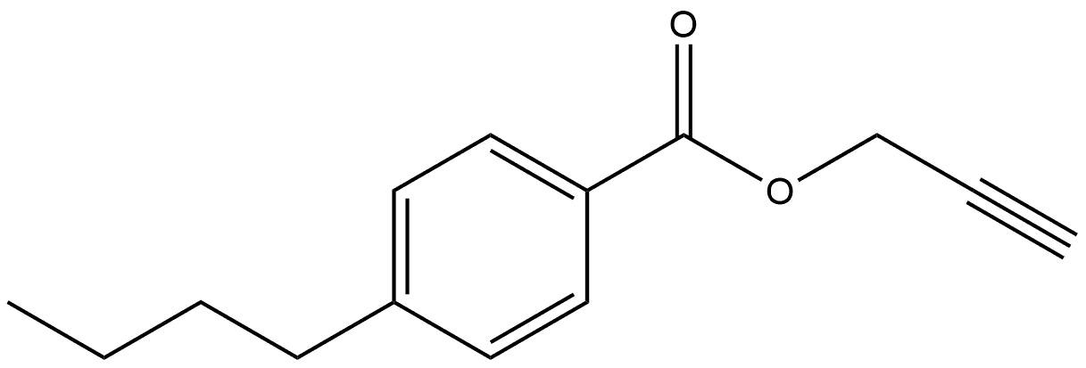 2-Propyn-1-yl 4-butylbenzoate Structure