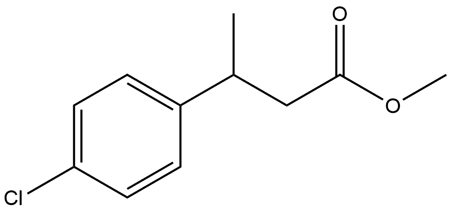 Benzenepropanoic acid, 4-chloro-β-methyl-, methyl ester 구조식 이미지