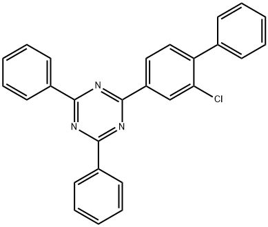 1,3,5-Triazine, 2-(2-chloro[1,1'-biphenyl]-4-yl)-4,6-diphenyl- 구조식 이미지
