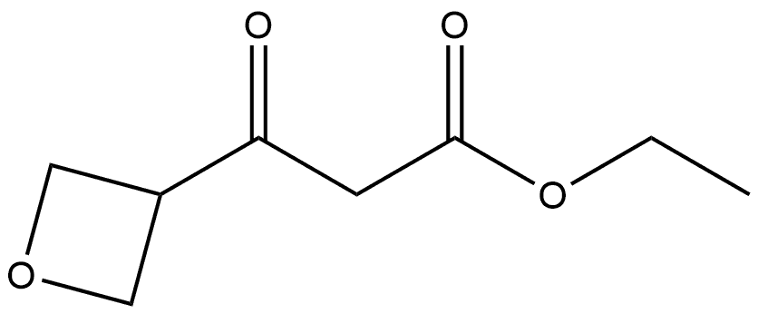 3-Oxetanepropanoic acid, β-oxo-, ethyl ester Structure