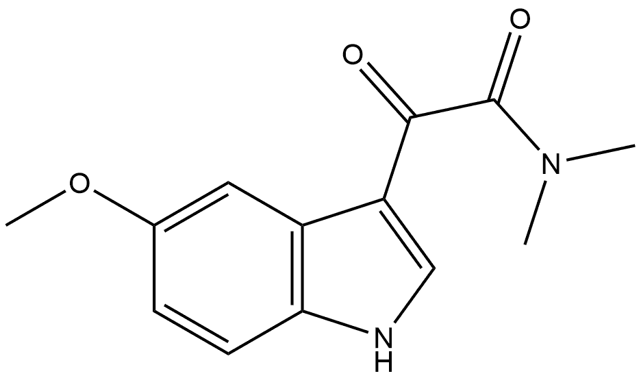 1H-Indole-3-acetamide, 5-methoxy-N,N-dimethyl-α-oxo- Structure