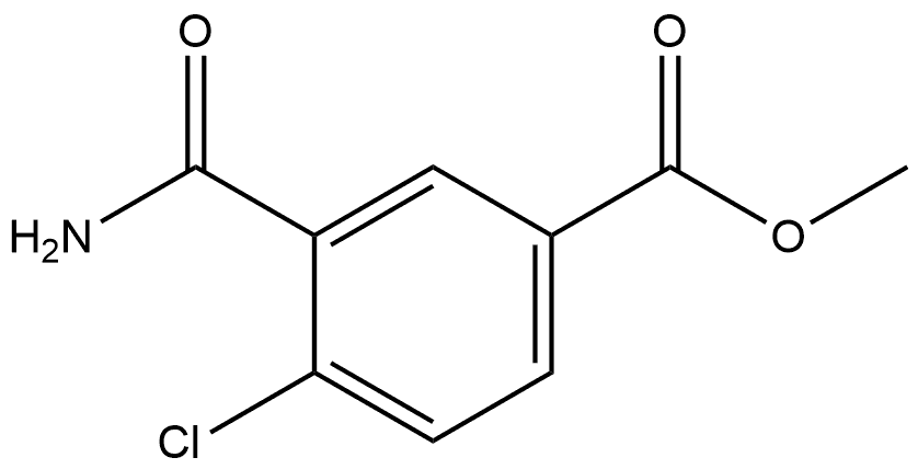 Methyl 3-(aminocarbonyl)-4-chlorobenzoate Structure