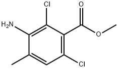 Benzoic acid, 3-amino-2,6-dichloro-4-methyl-, methyl ester Structure