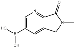 Boronic acid, B-(6,7-dihydro-6-methyl-7-oxo-5H-pyrrolo[3,4-b]pyridin-3-yl)- Structure