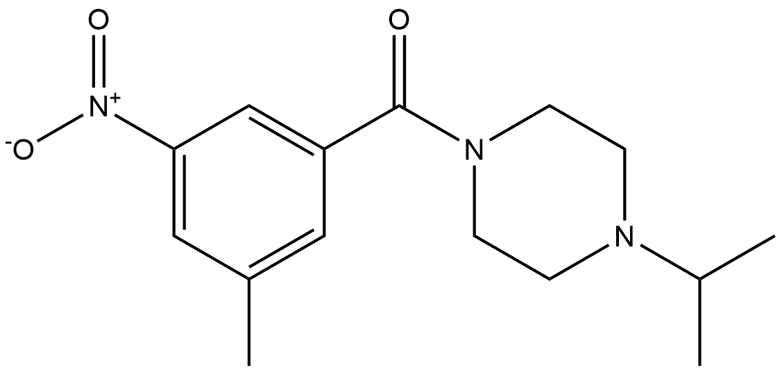 (4-isopropylpiperazin-1-yl)(3-methyl-5-nitrophenyl)methanone Structure