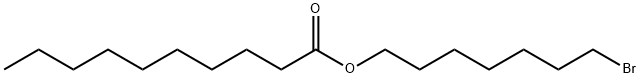 Decanoic acid, 7-bromoheptyl ester Structure