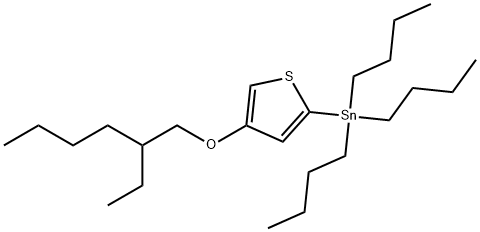 Stannane, tributyl[4-[(2-ethylhexyl)oxy]-2-thienyl]- Structure