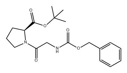 L-Proline, N-[(phenylmethoxy)carbonyl]glycyl-, 1,1-dimethylethyl ester Structure
