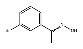 Ethanone, 1-(3-bromophenyl)-, oxime Structure