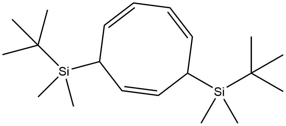 5,8-Bis[(1,1-dimethylethyl)dimethylsilyl]-1,3,6-cyclooctatriene 구조식 이미지