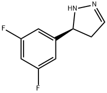 1H-Pyrazole, 5-(3,5-difluorophenyl)-4,5-dihydro-, (5S)- 구조식 이미지