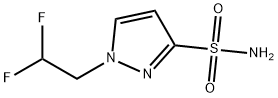 1-(2,2-difluoroethyl)-1H-pyrazole-3-sulfonamide Structure