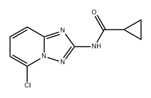 Cyclopropanecarboxamide, N-(5-chloro[1,2,4]triazolo[1,5-a]pyridin-2-yl)- Structure