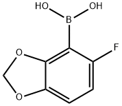Boronic acid, B-(5-fluoro-1,3-benzodioxol-4-yl)- Structure