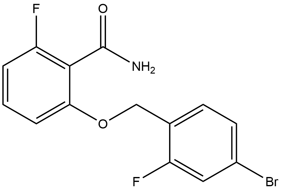 2-[(4-Bromo-2-fluorophenyl)methoxy]-6-fluorobenzamide Structure