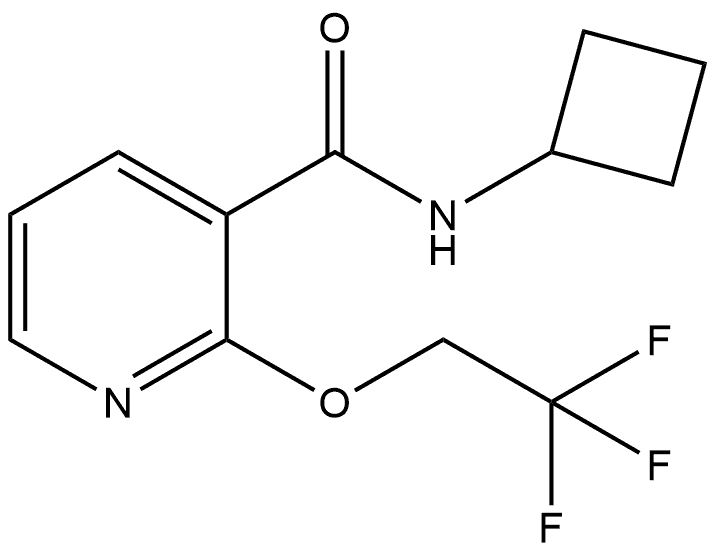 N-Cyclobutyl-2-(2,2,2-trifluoroethoxy)-3-pyridinecarboxamide Structure