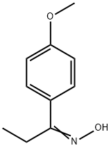 1-Propanone, 1-(4-methoxyphenyl)-, oxime Structure