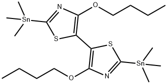 5,5'-Bithiazole, 4,4'-dibutoxy-2,2'-bis(trimethylstannyl)- Structure