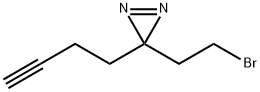 3H-Diazirine, 3-(2-bromoethyl)-3-(3-butyn-1-yl)- Structure