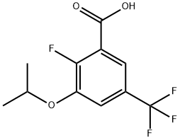 2-Fluoro-3-isopropoxy-5-(trifluoromethyl)benzoic acid Structure