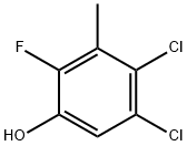 4,5-Dichloro-2-fluoro-3-methylphenol Structure