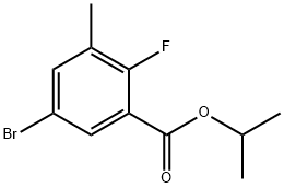 Isopropyl 5-bromo-2-fluoro-3-methylbenzoate Structure