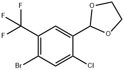 2-(4-Bromo-2-chloro-5-(trifluoromethyl)phenyl)-1,3-dioxolane Structure