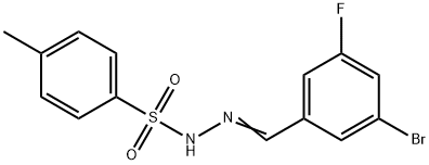 N'-(3-bromo-5-fluorobenzylidene)-4-methylbenzenesulfonohydrazide 구조식 이미지