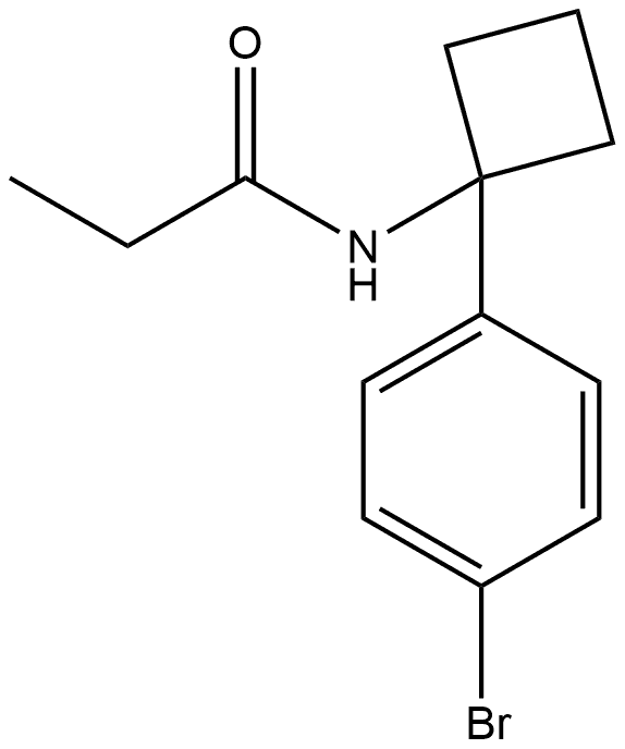 N-1-(4-Bromophenyl)cyclobutylpropanamide Structure