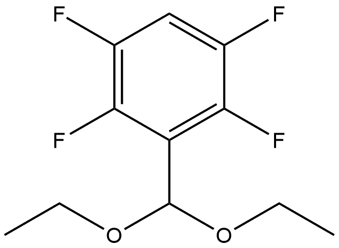 3-(Diethoxymethyl)-1,2,4,5-tetrafluorobenzene Structure