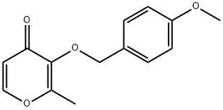 4H-Pyran-4-one, 3-[(4-methoxyphenyl)methoxy]-2-methyl- Structure