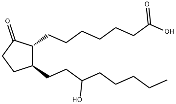 Prostan-1-oic acid, 15-hydroxy-9-oxo- (9CI) 구조식 이미지