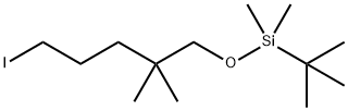 Silane, (1,1-dimethylethyl)[(5-iodo-2,2-dimethylpentyl)oxy]dimethyl- Structure
