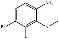 1,2-Benzenediamine, 4-bromo-3-fluoro-N2-methyl- 구조식 이미지