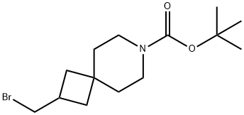 7-Azaspiro[3.5]nonane-7-carboxylic acid, 2-(bromomethyl)-, 1,1-dimethylethyl ester Structure