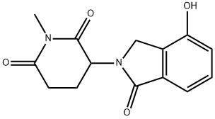 2,6-Piperidinedione, 3-(1,3-dihydro-4-hydroxy-1-oxo-2H-isoindol-2-yl)-1-methyl- Structure