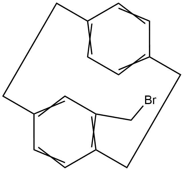 Tricyclo[8.2.2.24,7]hexadeca-4,6,10,12,13,15-hexaene, 5-(bromomethyl)-, (S)- (9CI) Structure