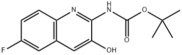 tert-butyl (6-fluoro-3-hydroxyquinolin-2-y1)carbamate Structure