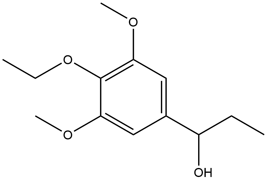 4-Ethoxy-α-ethyl-3,5-dimethoxybenzenemethanol Structure