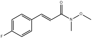 (2E)-3-(4-Fluorophenyl)-N-methoxy-N-methyl-2-propenamide Structure