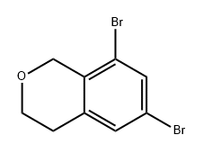 1H-2-Benzopyran, 6,8-dibromo-3,4-dihydro- Structure