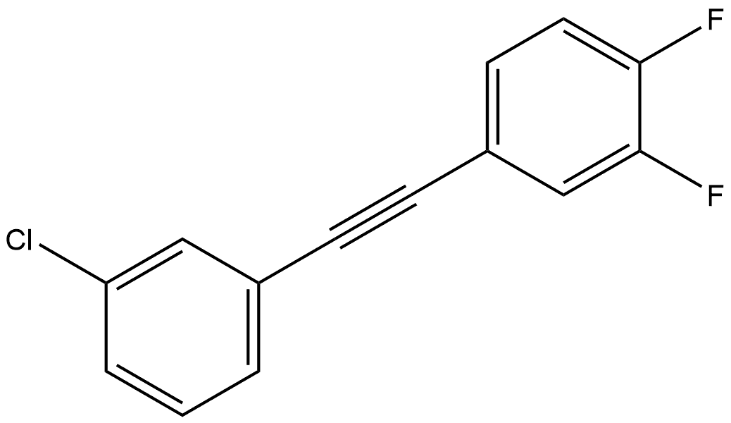 4-[2-(3-Chlorophenyl)ethynyl]-1,2-difluorobenzene Structure