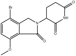 3-(4-bromo-7-methoxy-1-oxoisoindolin-2-yl)piperidine-2,6-dione Structure