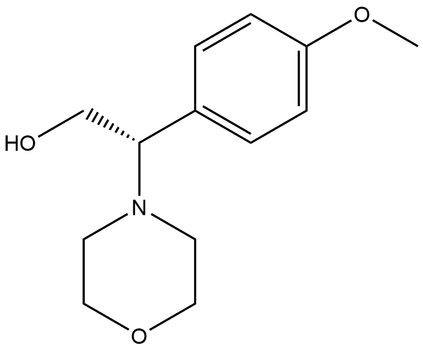 (βS)-β-(4-Methoxyphenyl)-4-morpholineethanol Structure