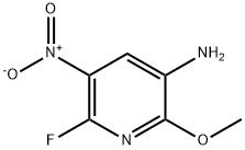 3-Pyridinamine, 6-fluoro-2-methoxy-5-nitro- Structure