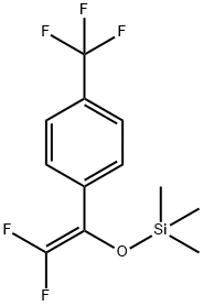 Benzene, 1-[2,2-difluoro-1-[(trimethylsilyl)oxy]ethenyl]-4-(trifluoromethyl)- Structure