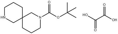 2,8-Diazaspiro[5.5]undecane-2-carboxylic acid, 1,1-dimethylethyl ester, ethanedioate (1:1) 구조식 이미지