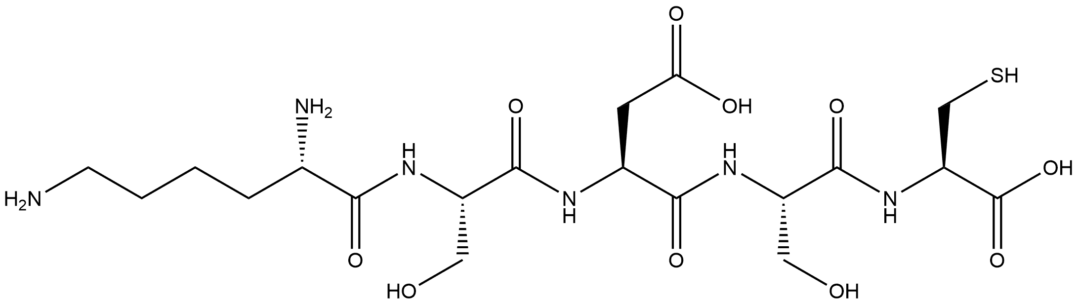 Lys-Ser-Asp-Ser-Cys Structure