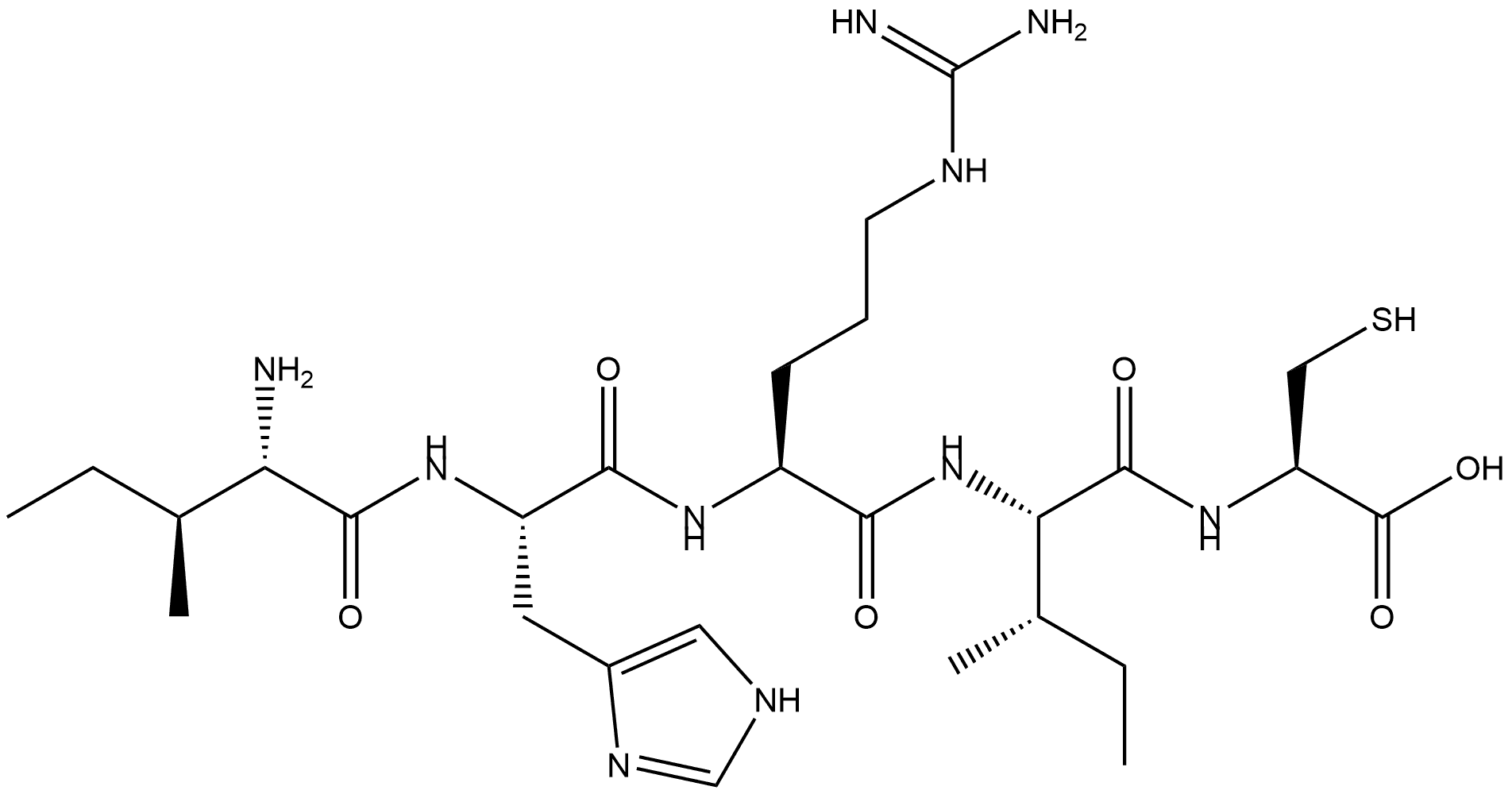 Ile-His-Arg-Ile-Cys Structure